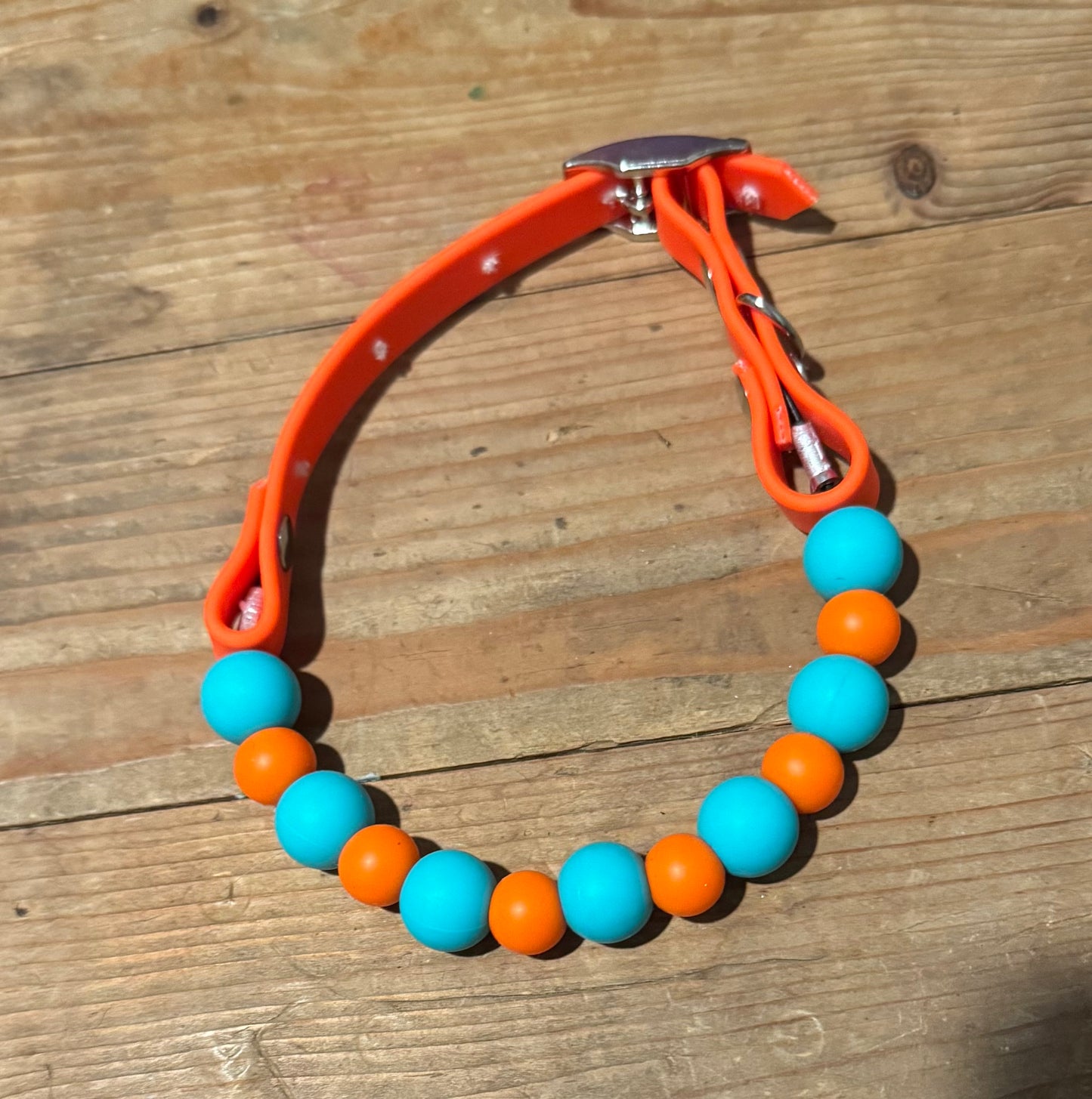 Orange and Turquoise Two Toned